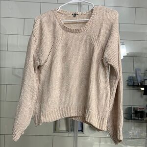 Charlotte Russe Cream Crew Neck Sweater